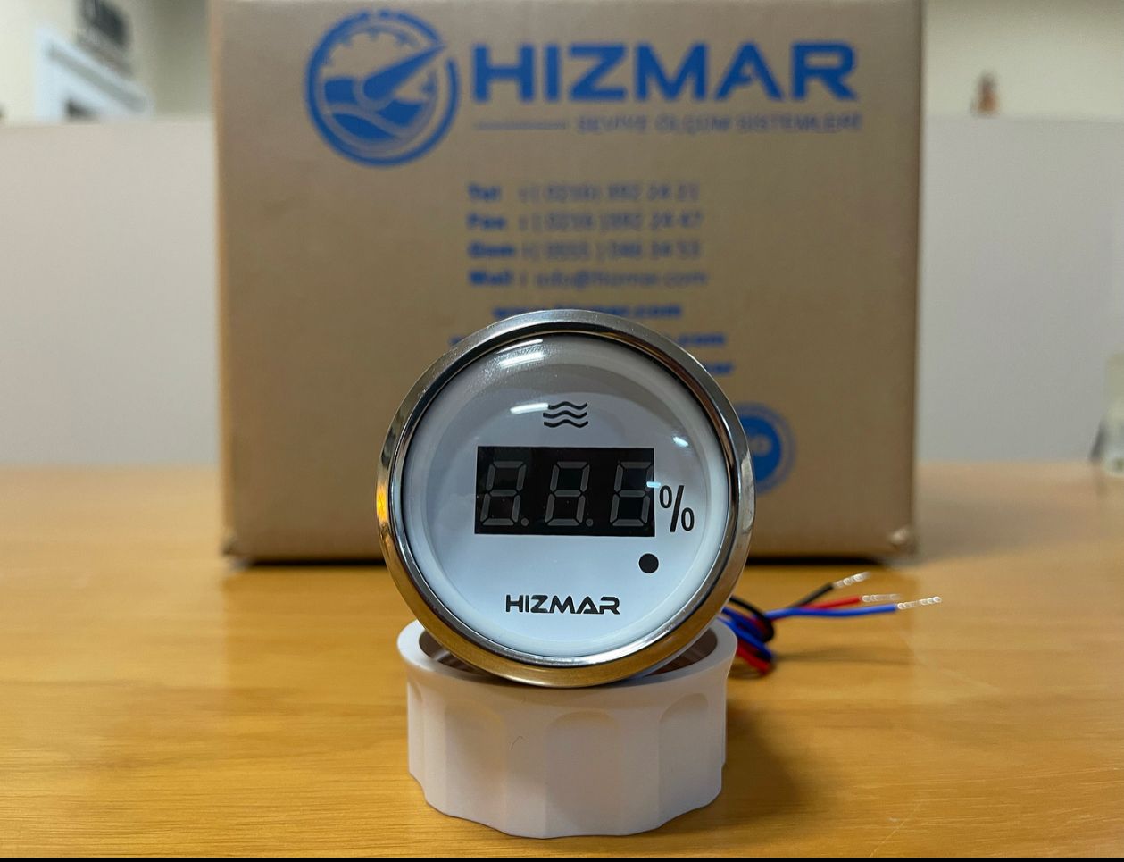 White Digital Water Level Indicator