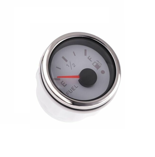 Fuel Level Indicator with White Dial