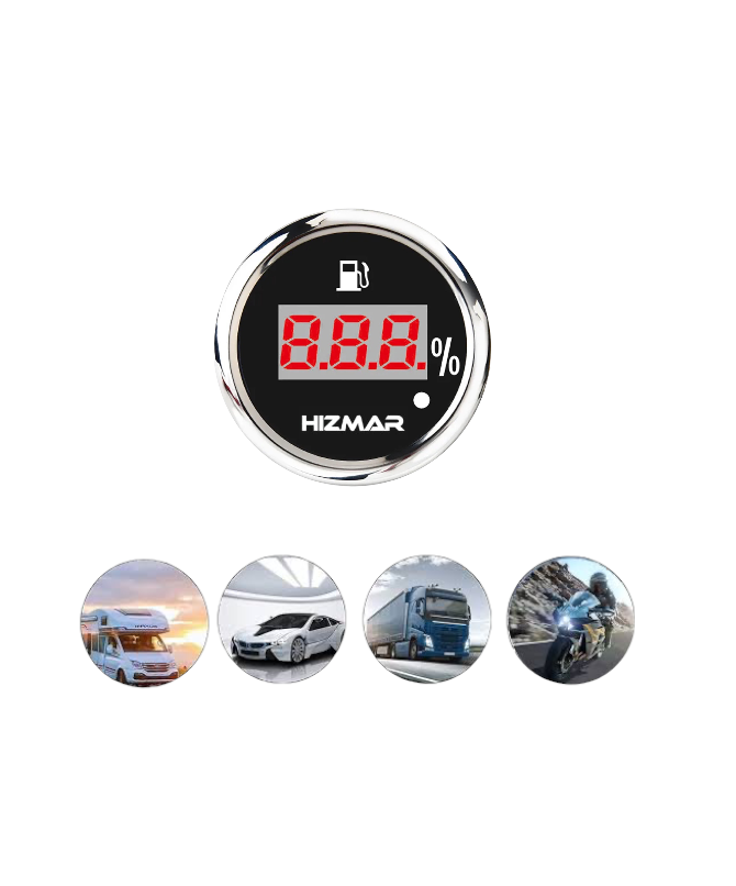 Black Digital Fuel Level Gauge