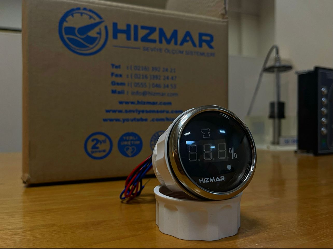 Black Digital Waste Level Indicator